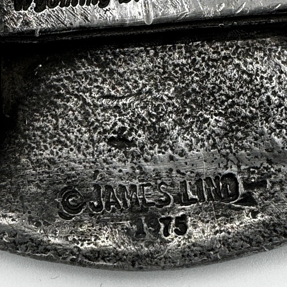 Vintage 1975 Orvis James Lind Wyoming Studio Art Works‎ Trout Fish Belt Buckle